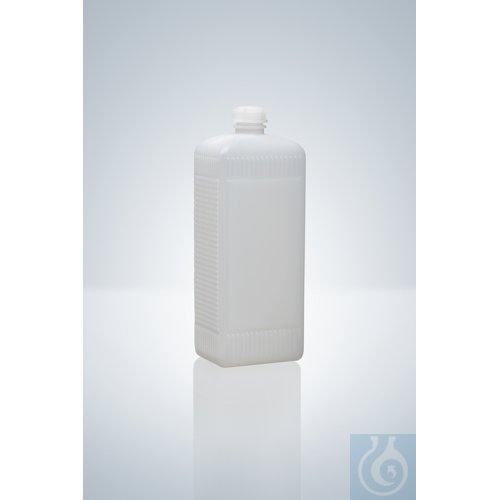 ENGHALS-VIERKANTFLASCHE, PE-HD 100 ML, GL 18, V...