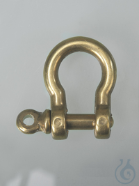 Brass shackle Ø crosspc. 5, wire 4,5, opening 8 mm Shackle made of brass,...