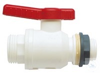 3samankaltaiset artikkelit Ball valve food, 1" outer - M42x3 outer, NW 25 mm Ball valve made of PP with...