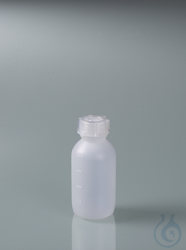 Allzweckflasche mit Skala, HDPE, 100 ml, m.V.