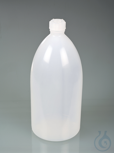 Enghalsflasche, LDPE transparent, 2000 ml, m.V.