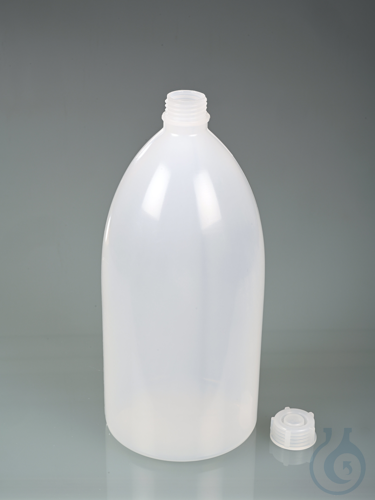 Enghalsflasche, LDPE transparent, 2000 ml, m.V.