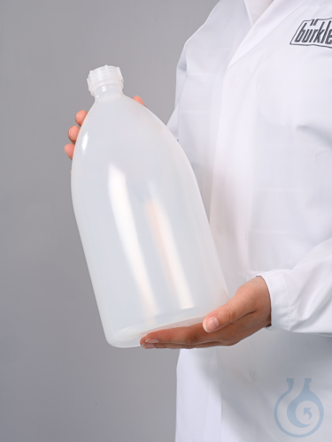 Enghalsflasche, LDPE transparent, 2000 ml, m.V.