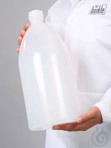 Enghalsflasche, LDPE transparent, 5000 ml, m.V.