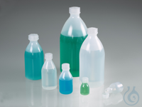 Bio-Narrow neck bottles 20 ml green LDPE, m.V., LaboPlast, pack of 10 Narrow neck bottles bio,...