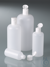 Botella redonda con cierre abatible, HDPE, 250 ml