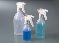 Spray bottle w/ hand pump, 500 ml, stroke: 1,2 ml Pressureless spray bottle made of LDPE with...