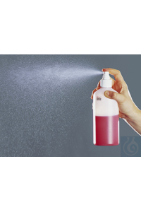 Spray bottle w/ pump vaporizer, tansparent, 100 ml Spray bottles with pump vaporiser and safety...