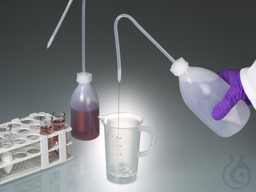 Wash bottle, LDPE transparent, 1000 ml
