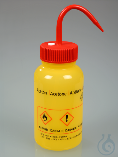 Safety wash bottle "acetone", LDPE, 5...