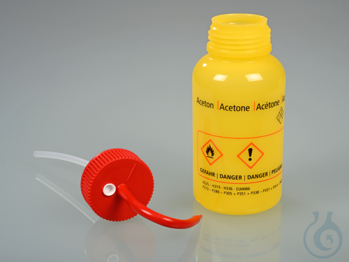 Safety wash bottle "acetone", LDPE, 5...