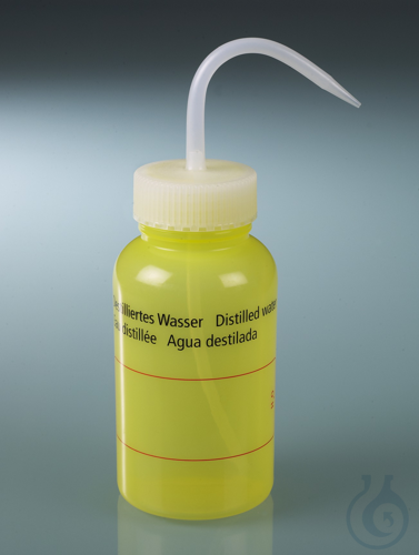 Wide-necked wash bottle, w/o label, LDPE, 500 ml