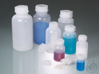 Wide neck bottle 500 ml LDPE, brown, with screw-cap
