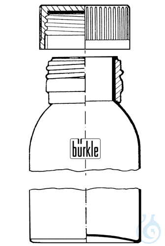 Aluminium bottle, UN, AL 99.5, 3000 ml w/ cap