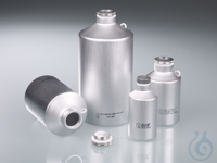 Transport alu fles UN 500 ml Zuiver aluminium (materiaal AL 99.5) UN gekeurd Met oogjes,...