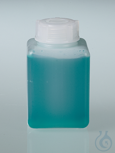 Vierkantflasche quadr., Enghals, HDPE, 100 ml,m.V.