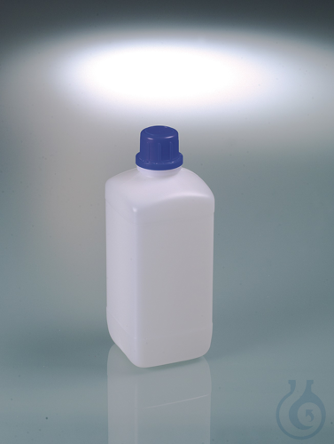 Narrow-necked reagent bottle, HDPE, 100 ml, w/ cap
