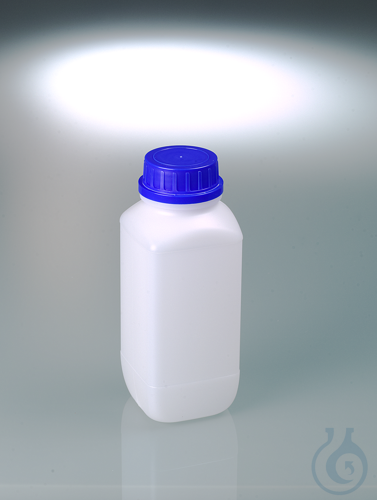 Weithals-Chemikalienflasche UN, HDPE, 1000ml, m.V.
