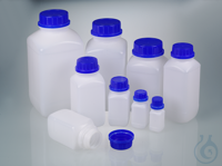 Weithals-Chemikalien-Flaschen Die transparente Weithals-Chemikalienflasche mit...