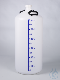 Vorratsflasche o. Gewindestutzen, HDPE, 60 l, m.V. Die dickwandige, robuste...