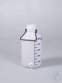 Vorratsflasche mit Gewindestutzen, HDPE, 5l, m.V. Diese Vorratsflasche hat...