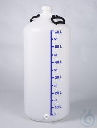 Vorratsflasche mit Gewindestutzen, HDPE, 60l, m.V. Diese Vorratsflasche hat...