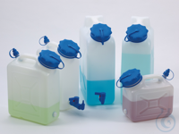 Weithalskanister m. Gewindestutz., HDPE, 11l, m.V. Der Weithalskanister hat einen Auslaufstutzen...