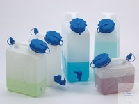 Wide-necked jerrycan, w/o thread, HDPE, 20l, w/cap Wide-necked canister with extremely wide...