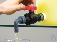 Kugelhahn PP, &Uuml;berwurfm. R3/4"innen - Auslaufwink. Kugelhahn PP passt auf...