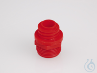 Thread adapter 3/4" outer - Hünersdorff outer, red StopCock spigots, ball...