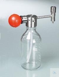 Mini solvent pomp Ideaal voor flessen van 1-5 l Schroefdraad GL 45 Delen in contact met medium...