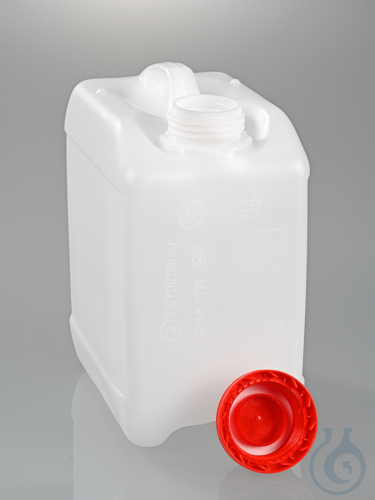 Jerrycan, HDPE transparent, UN, DIN45, 2,5l, w/cap