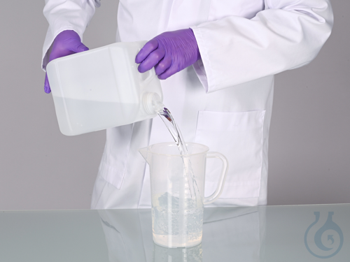 Jerrycan, HDPE transparent, UN, DIN45, 2,5l, w/cap