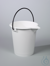 Labor-Eimer 15 Ltr., PE weiß, mit Ausguß und Skala