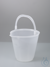 Eimer 12 Ltr., PP transparent, mit Ausguss und Skala