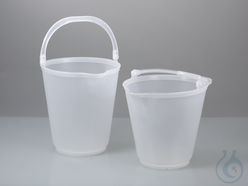 Polypropylen-Eimer, transparent, mit Ausguss, 12l
