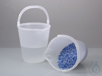Bucket 15 ltr., PP transparent, with spout and scale
