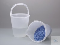 Bucket 12 ltr., PP transparent, with spout and scale
