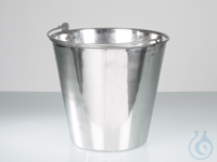 Emmer van roestvrij staal, V2A, inhoud 15 l De emmer is volledig gemaakt van hoogglans gepolijst...