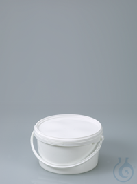 Verpackungseimer, PP weiß, 3 l, mit Deckel Verpackungseimer für Transport, Verpackung und...
