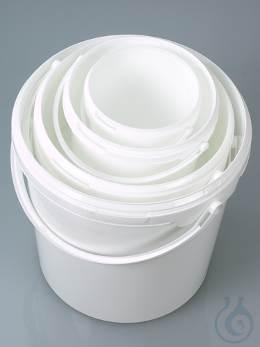 Verpackungseimer, PP weiss, 3 l, mit Deckel