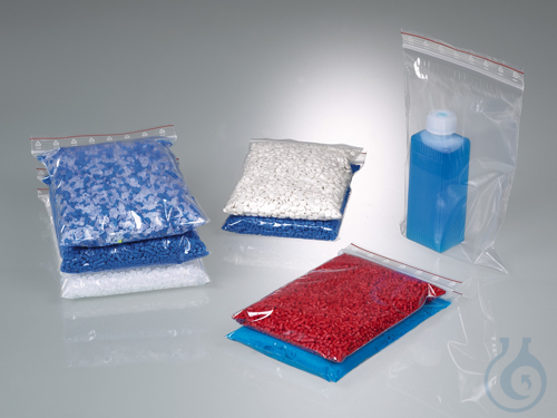 Packaging bag, LDPE transp., 130x60 mm, 100 ml