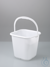 Vierkanteimer 14 ltr., PE transparent, mit Skala