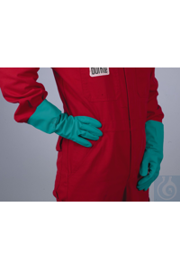 Predective gloves nitrile, green Made of nitrile, proven when handling acids, fats and solvents....