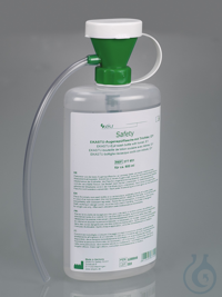 Eye rinsing bottle, PE, instruction printed on GER Empty bottle for 600 ml...