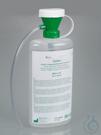Augensp&uuml;lflasche, PE transp., Anleitung aufgedr. Die ungef&uuml;llte...