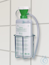 Wall fixture, eye rinsing bottle