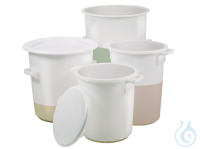 Tub round, HDPE, strong edge, carrying handl.,100l Tub for every purpose, with strong edge and...