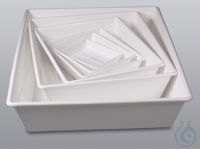 Laboratory trays/spill throughs set (6pcs.0,5-39l) Laboratory trays / Spill troughs in a...