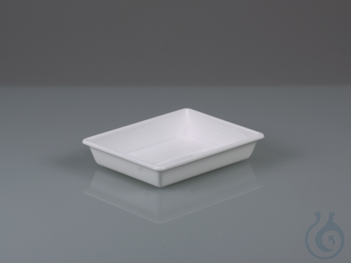 Laborschale, PP weiss, innen LxB 130x180 mm, 1 l